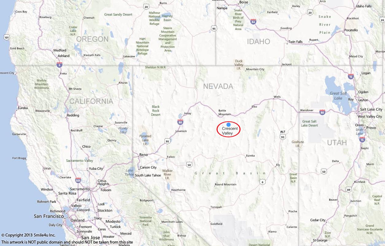 80 Acres in Crescent Valley Nevada